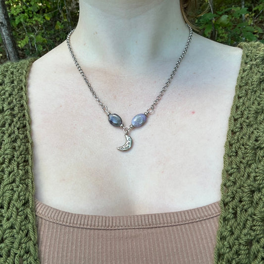 Mini Moon charm Necklaces